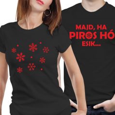 Majd, ha piros hó esik! - páros póló